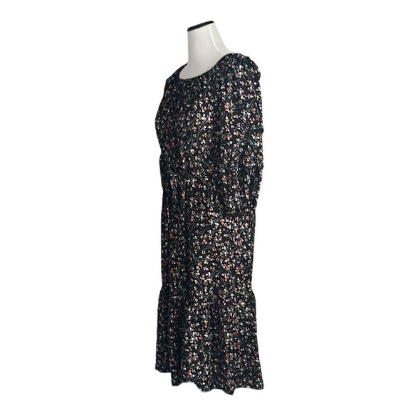 MAX STUDIO Women’s Floral Puff Long Sleeve Maxi Dress Size Small - Picture 4 of 12